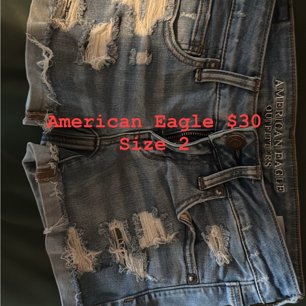 American Eagle Distressed Denim Shorts